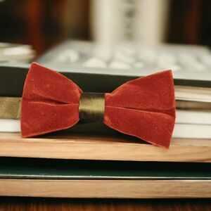 MEN'S ST. PATRICK 100% MICROFIBER BURGUNDY VELVET BOW TIE. VBBURG.